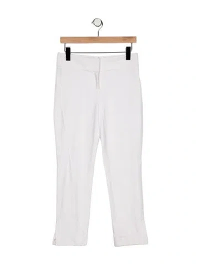 Pre-owned Kaufmanfranco Mid-rise Straight Leg Jeans In White