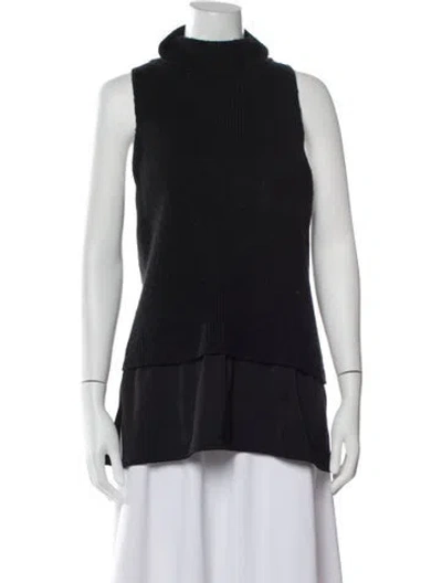 Pre-owned Kaufmanfranco Mock Neck Sweater In Black