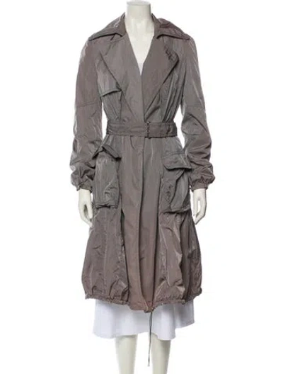 Pre-owned Kaufmanfranco Nylon Trench Coat In Gray