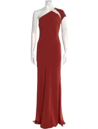 Pre-owned Kaufmanfranco One-shoulder Long Dress In Orange