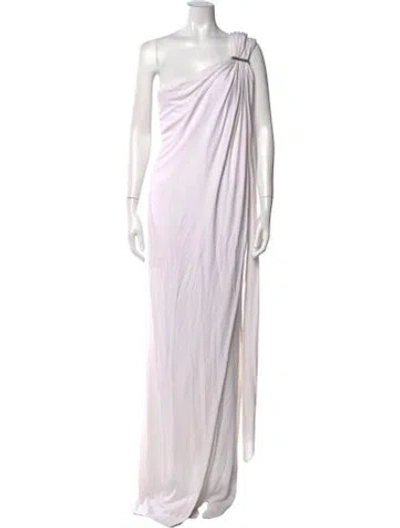 Pre-owned Kaufmanfranco One-shoulder Long Dress In Pink