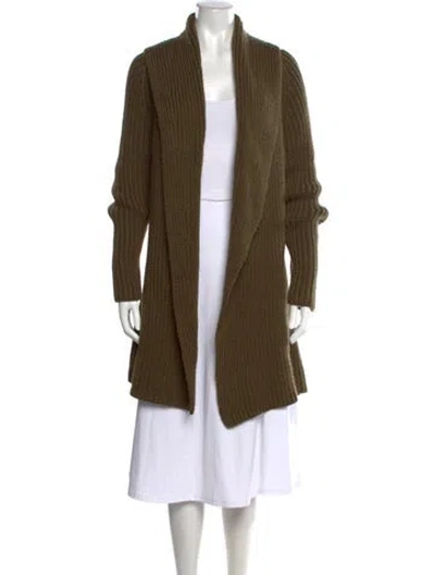 Pre-owned Kaufmanfranco Open Front Sweater In Green