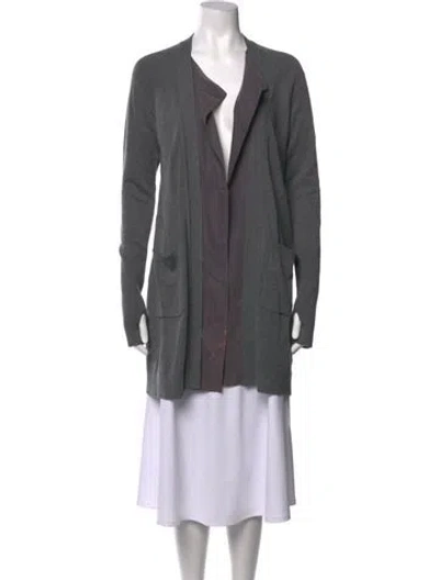 Pre-owned Kaufmanfranco Open Front Sweater In Grey