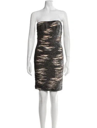 Pre-owned Kaufmanfranco Patterned Mini Dress In Multicolor