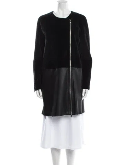 Pre-owned Kaufmanfranco Shearling Faux Fur Coat In Black