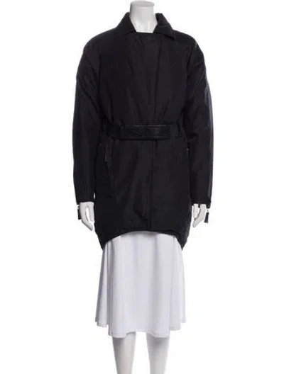 Pre-owned Kaufmanfranco Silk Down Coat In Gray