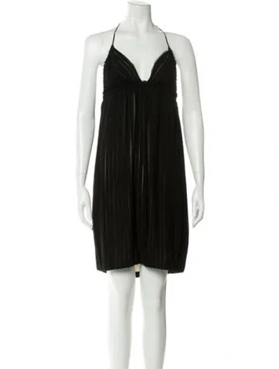 Pre-owned Kaufmanfranco Silk Knee-length Dress In Black