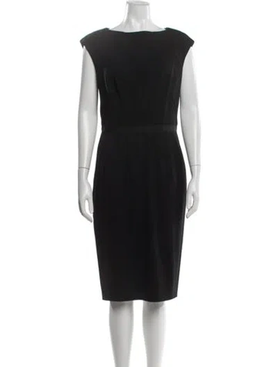 Pre-owned Kaufmanfranco Silk Knee-length Dress In Black