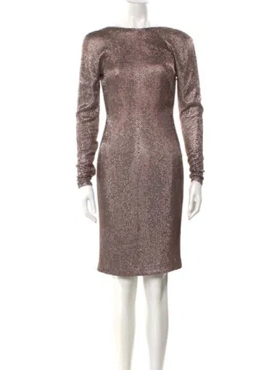 Pre-owned Kaufmanfranco Silk Knee-length Dress In Pink