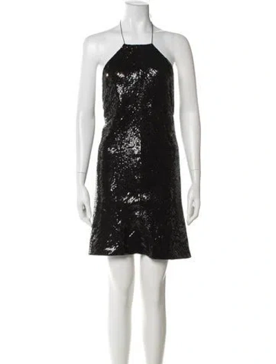 Pre-owned Kaufmanfranco Silk Mini Dress In Brown