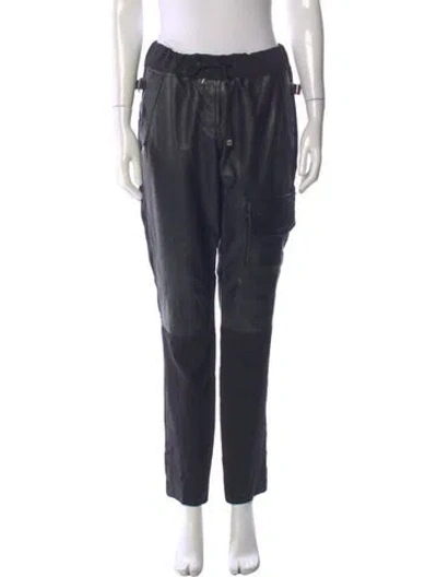 Pre-owned Kaufmanfranco Silk Straight Leg Pants In Black