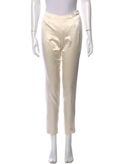 Pre-owned Kaufmanfranco Silk Straight Leg Pants In Neutral