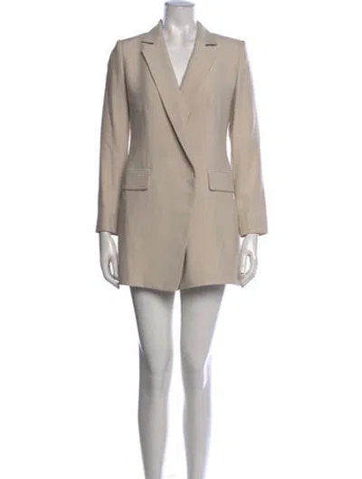 Pre-owned Kaufmanfranco Silk V-neck Jumpsuit In Neutrals