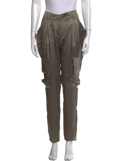 Pre-owned Kaufmanfranco Silk Wide Leg Pants In Gray