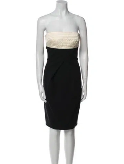 Pre-owned Kaufmanfranco Virgin Wool Mini Dress In Black