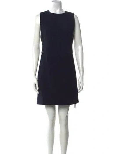 Pre-owned Kaufmanfranco Virgin Wool Mini Dress In Blue