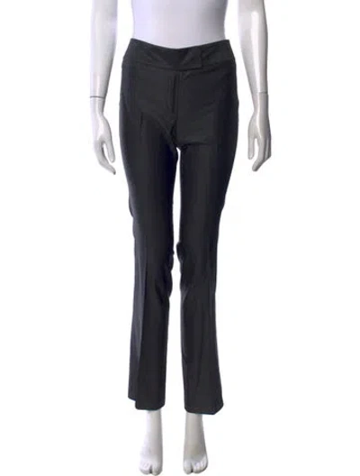 Pre-owned Kaufmanfranco Virgin Wool Straight Leg Pants In Black