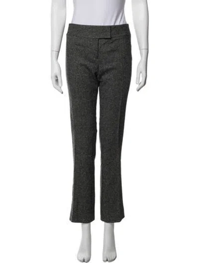 Pre-owned Kaufmanfranco Virgin Wool Straight Leg Pants In Black