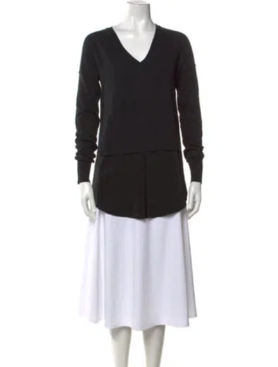 Pre-owned Kaufmanfranco V-neck Sweater In Black