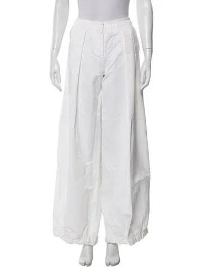 Pre-owned Kaufmanfranco Wide Leg Pants In White