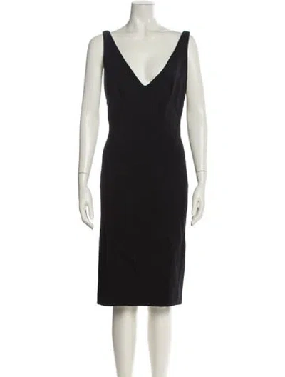 Pre-owned Kaufmanfranco Wool Knee-length Dress In Black