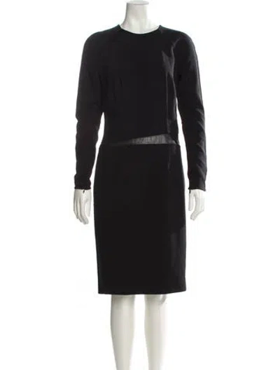 Pre-owned Kaufmanfranco Wool Knee-length Dress In Black