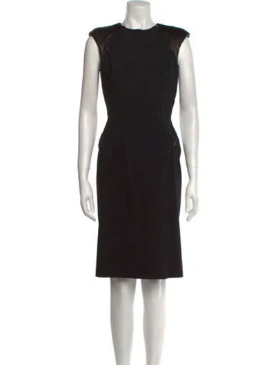 Pre-owned Kaufmanfranco Wool Knee-length Dress In Black