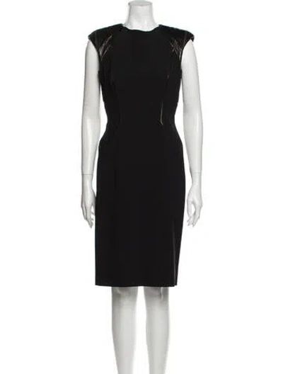 Pre-owned Kaufmanfranco Wool Knee-length Dress In Black