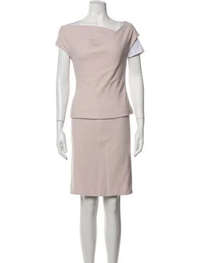 Pre-owned Kaufmanfranco Wool Skirt Set In Pink