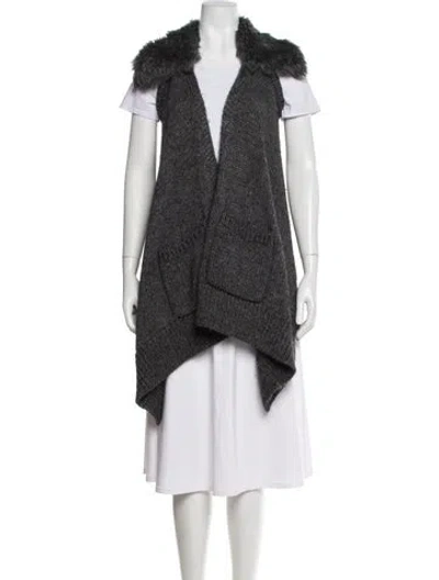 Pre-owned Kaufmanfranco Wool Vest In Gray