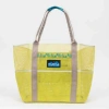 KAVU ALDER LAKE MESH TOTE BAG IN LIME GREEN