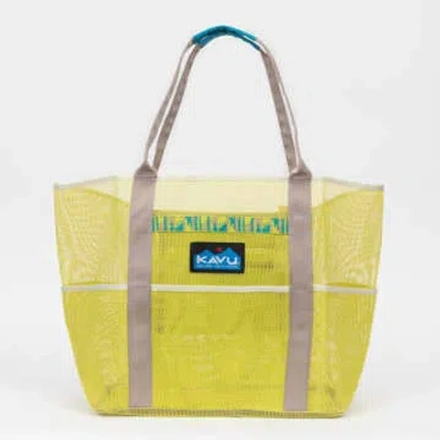 Kavu Alder Lake Mesh Tote Bag In Lime Green