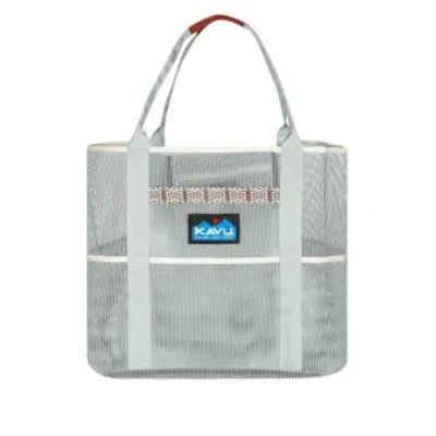 Kavu Alder Lake Tote Bag (cool Aqua) In Gray