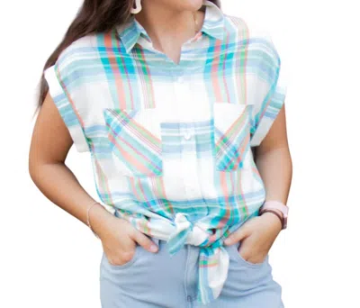 Kavu Belfair Top In Beach Vibe In Blue