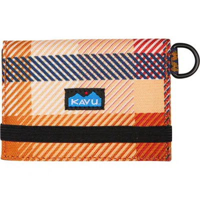 Kavu Billings Wallet In Cabin Plaid