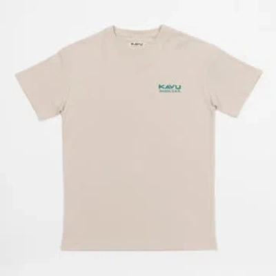 Kavu Botanic Society T-shirt In Cream & Green In Neutrals