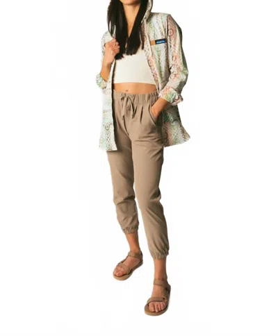 Kavu Bucerias Mid Rise Pants In Mushroom