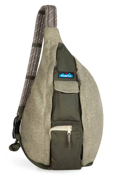 Kavu Camp Cozy Rope Bag In Greenwood In Multi