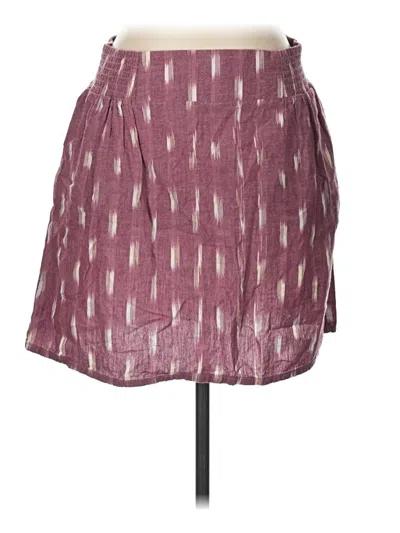 Pre-owned Kavu Casual Skirt In Burgundy
