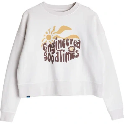 Kavu Crew Crop Top In Gray