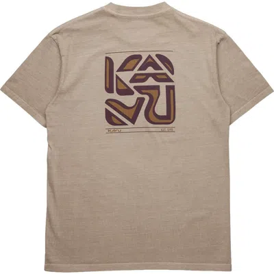 Kavu Cubed T-shirt In Nude