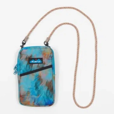 Kavu Essential Case Phone Bag In Tie Dye Blue