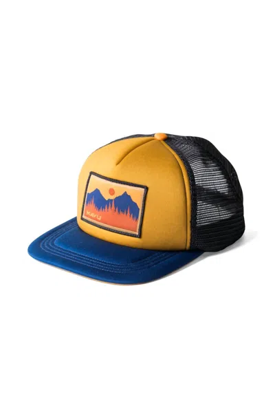 Kavu Foam Dome Cap In Sunset Skies In Multi
