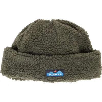 Kavu Fur Ball Beanie In Green