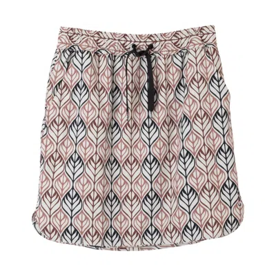 Kavu Ixtapa Skirt In Earth Deco In Beige