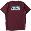 Kavu Klear Above Etch Art T-shirt In Burgundy