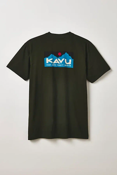 Kavu Klear Above Etch Graphic Tee In Rosin, Men's At Urban Outfitters In Brown