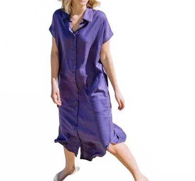 Kavu Kuta Shirt Dress In Blue Yonder In Multi