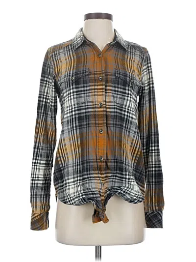 Pre-owned Kavu Long Sleeve Blouse In Gray