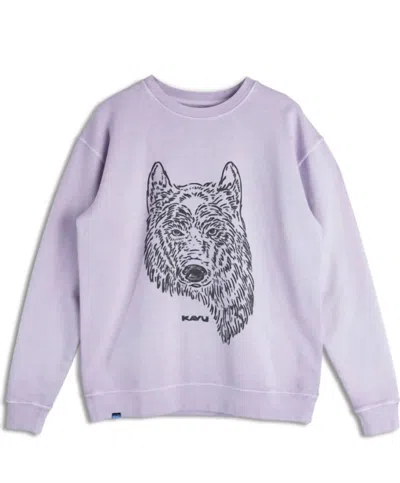 Kavu Men's Core Crewneck Sweater In Grape In Purple